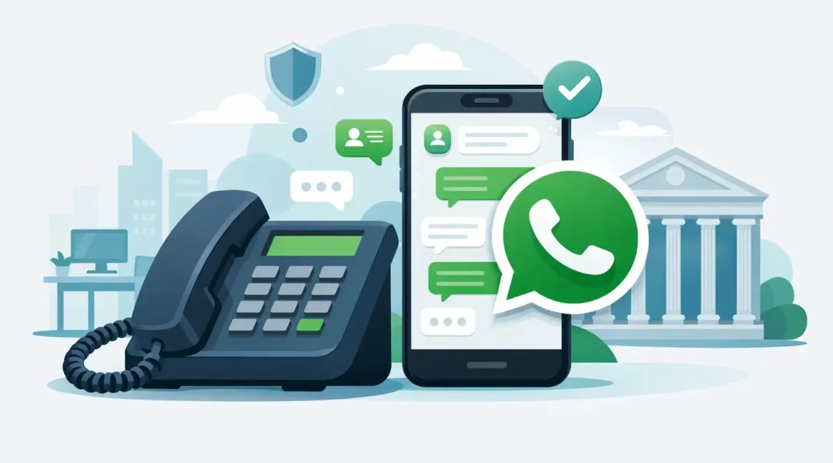 WhatsApp Business no fixo: credibilidade institucional
