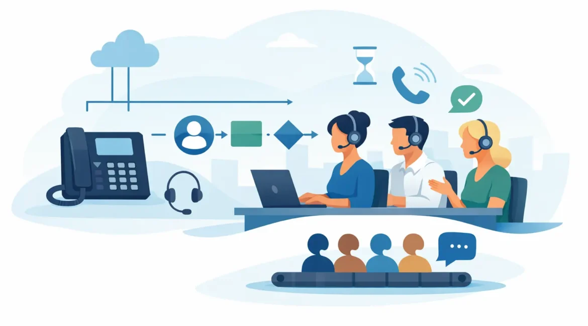 Como configurar fila de atendimento PABX