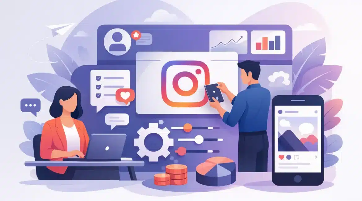 Atendimento Instagram empresarial com controle